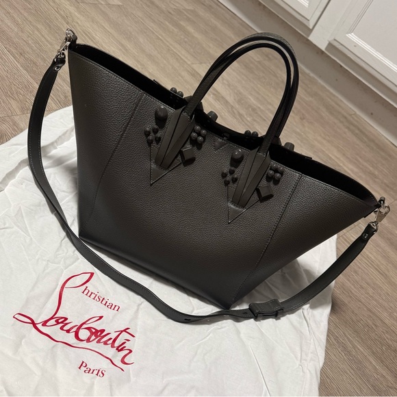 Christian Louboutin Dark Grey Leather Tote Bag - Picture 6 of 6